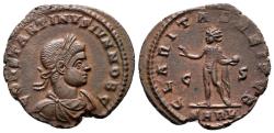 Ancient Coins - Constantine II Caes - Nummus - CLARITAS REIPVB - Arles - RIC. 141