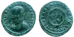 Ancient Coins - Crispus - Ae nummus - CAESARVM NOSTRORVM - Thessalonica - RIC. 125