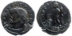 Ancient Coins - Constantius I Chlorus - AE Follis - GENIO POPVLI ROMANI - Lyon - RIC. 167a