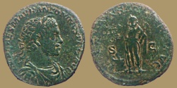 Ancient Coins - ELAGABALUS - AE Sestertius - INVICTVS SACERDOS AVG - Rare