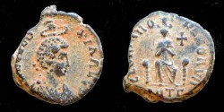 Ancient Coins - EUDOXIA Æ15  GLORIA ROMANORVM  Antioch