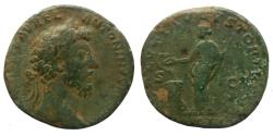 Ancient Coins - Marcus Aurelius - Sestertius - SALVTI AVGVSTOR - RIC.843
