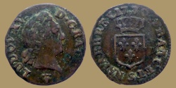 World Coins - FRANCE - LOUIS XV - Liard à la vieille tête - 1770 S (Reims mint)