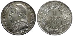 World Coins - Vatican - Pius IX - 1 lira 1866 - Quality