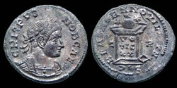 Ancient Coins - Crispus  Reduced Follis BEATA TRANQVILLITAS  Lyon