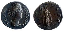Ancient Coins - Faustina Sr - AR Denarius, AVGVSTA - RIC. 362