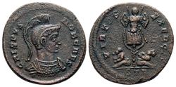 Ancient Coins - Crispus - Ae Nummus - VIRTVS EXERCIT - Trier - RIC. 261 R5 - Bust