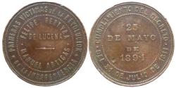 World Coins - ARGENTINA - Medal Felipe Pereyra De Lucena 1891