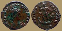 Ancient Coins - THEODOSIUS - AE 2 - GLORIA ROMANORVM - Heraclea - RIC.21b