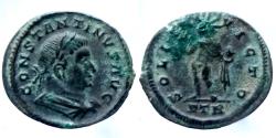 Ancient Coins - Constantin I - AE half Follis - SOLI INVICTO - Trier - RIC.898
