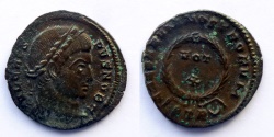 Ancient Coins - CRISPUS - AE reduced follis - CAESARVM NOSTRORVM - Trier mint