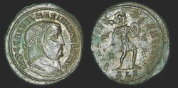 Ancient Coins - Galerius Maximianus - AE Follis - VIRTVS EXRCITVS - Alexandria - RR