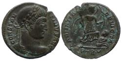 Ancient Coins - Constantine the Great - AE nummus - SARMATIA DEVICTA - Trier - RIC. 435