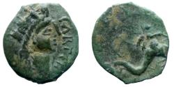 Ancient Coins - IBERIA - Carteia - AE Quadrans - Dolphin - nice quality for type