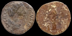 Ancient Coins - LUCILLA - AE Sestertius - PIETAS 