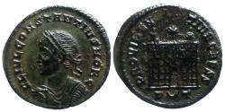 Ancient Coins - Constantius II Caes - Ae nummus - PROVIDENTIAE CAESS - Ticinum - RIC. 201