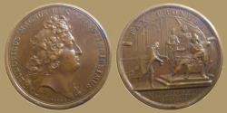 World Coins - FRANCE - LOUIS XIV - AE Medal - Marriage of Marie Louise d' Orléans with Charles II of Spain  - 1679