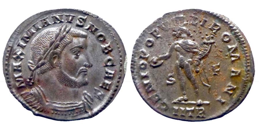 Ancient Coins - Galerius Caesar - Follis - GENIO POPVLI ROMANI - Tier - RIC. 535b - Quality