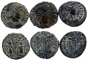Ancient Coins - Constans - Lot of 3 imitations - GLORIA EXERCITVS type - nice quality