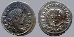 Ancient Coins - Crispus - AE reduced follis - CAESARVM NOSTRORVM VOT X - Lyon - RIC.215