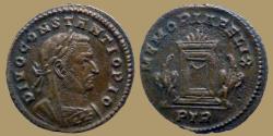 Ancient Coins - Constantius Chlorus - AE Follis - MEMORIA FELIX  - Trier - RIC.789
