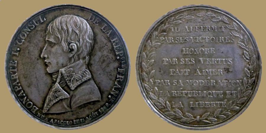 World Coins - FRANCE - AR Medal - Napoleon Bonaparte 1er Consul - Bramsen 82 - RARE
