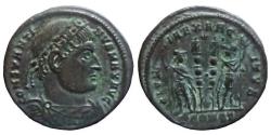 Ancient Coins - Constantine I -  Nummus - GLORIA EXERCITVS - Arles - RIC.345 - Quality