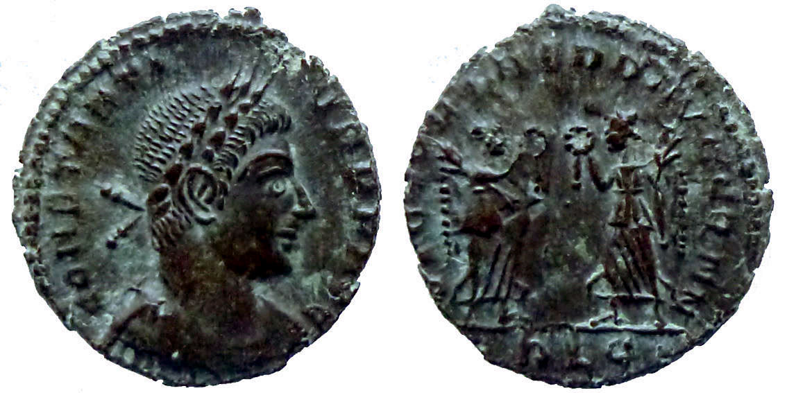 Constantius II Aug - Nummus - VICTORIAE DD AVGG Q NN - Lyon - RIC.38