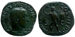 Ancient Coins - Alexander Severus - AE Sestertius - P M TR P XIII COS III P P - RIC. 538