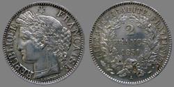 World Coins - FRANCE - II eme Republique - 2 Francs 1851 A - KM.760.1