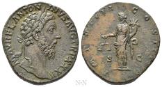 Ancient Coins - MARCUS AURELIUS (161-180). Sestertius. Rome.