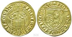 World Coins - GERMANY. Mainz. Johann II von Nassau (1397-1419). Goldgulden. Bingen.