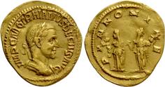 Ancient Coins - TRAJANUS DECIUS (249-251). GOLD Aureus. Rome.