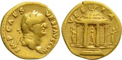 Ancient Coins - VESPASIAN (69-79). GOLD Aureus. Rome.
