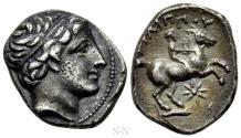 Ancient Coins - KINGS OF MACEDON. Philip II (359-336 BC). 1/5 Tetradrachm. Amphipolis.