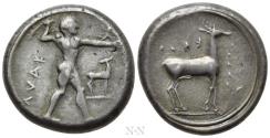Ancient Coins - BRUTTIUM. Kaulonia. Nomos - Stater (Circa 475-425 BC).