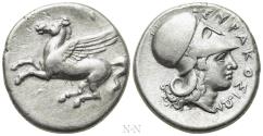 Ancient Coins - SICILY. Syracuse. Timoleon and the Third Democracy (344-317 BC). Stater.