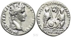 Ancient Coins - AUGUSTUS (27 BC-14 AD). Denarius. Lugdunum.