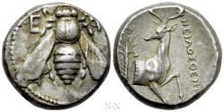 Ancient Coins - IONIA. Ephesos. Tetradrachm (Circa 360-350 BC). Neilosthenes, magistrate.
