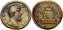 Ancient Coins - DIVUS LUCIUS VERUS (Died 169). Sestertius. Rome.