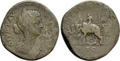 Ancient Coins - DIVA FAUSTINA II (Died 175/6). Sestertius. Rome.