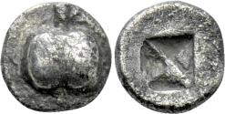 Ancient Coins - ATTICA. Athens. Hemiobol (Circa 545-525/15 BC). "Wappenmünzen" type.