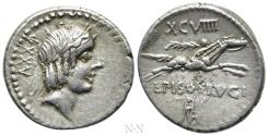 Ancient Coins - L. CALPURNIUS PISO FRUGI. Denarius (90 BC). Rome.