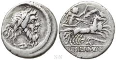 Ancient Coins - D. SILANUS L.F. Denarius (91 BC). Rome.