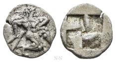 Ancient Coins - THRACE. Thasos. Diobol (Circa 500-480 BC).