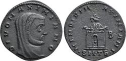 Ancient Coins - DIVUS GALERIUS MAXIMIANUS (Died 311). Follis. Thessalonica. Struck under Licinius I.