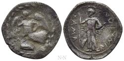 Ancient Coins - SICILY. Kamarina. Litra (Circa 461-435 BC).
