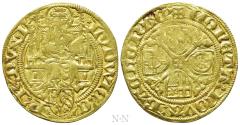 World Coins - GERMANY. Heidelberg. Ludwig III (1410-1436). GOLD Goldgulden. Bacharach.
