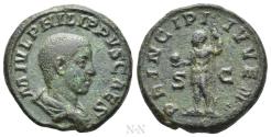 Ancient Coins - PHILIP II (Caesar, 244-247). As. Rome.