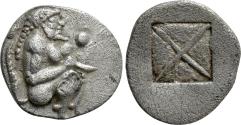 Ancient Coins - THRACO-MACEDONIAN REGION. Siris. 1/8 Stater – Trihemiobol (Circa 525-480 BC).